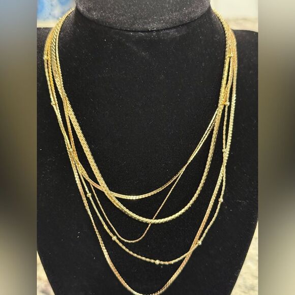 NEW NORDSTROM Gold Multi Strand
Necklace - Picture 4 of 4